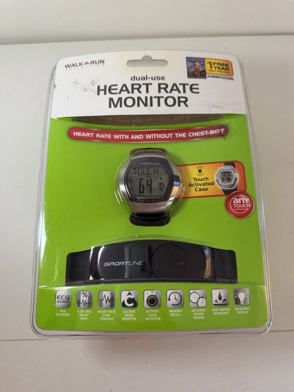 Sportline Duo 1010 Dual Use Heart Rate Monitor 15 Functions Chest-Belt SEALED